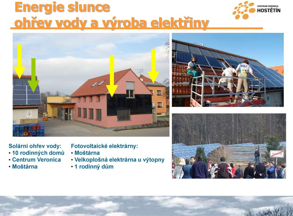 Veronica Moštárna Fotovoltaické elektrárny: