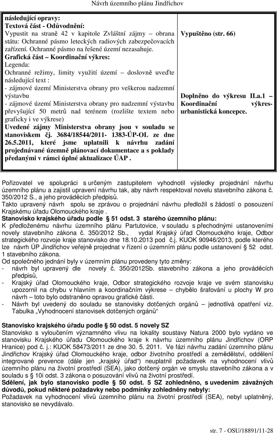 Grafická část Koordinační výkres: Legenda: Ochranné režimy, limity využití území doslovně uveďte následující text : - zájmové území Ministerstva obrany pro veškerou nadzemní výstavbu - zájmové území