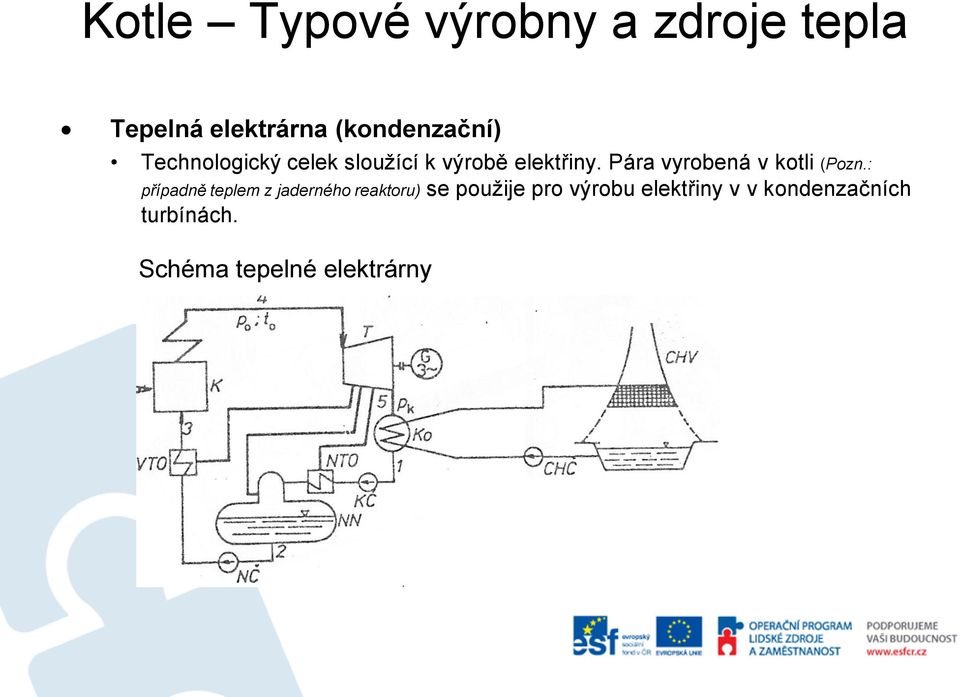 : případně teplem z jaderného reaktoru) se použije pro