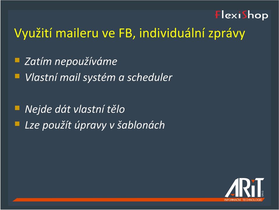 mail systém a scheduler Nejde dát