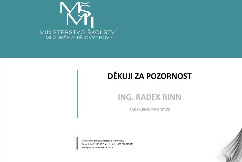 CZ 10 Ministerstvo školství, mládeže a