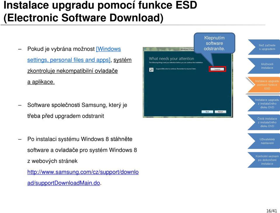 Software společnosti Samsung, který je třeba před upgradem odstranit Po instalaci systému Windows 8 stáhněte