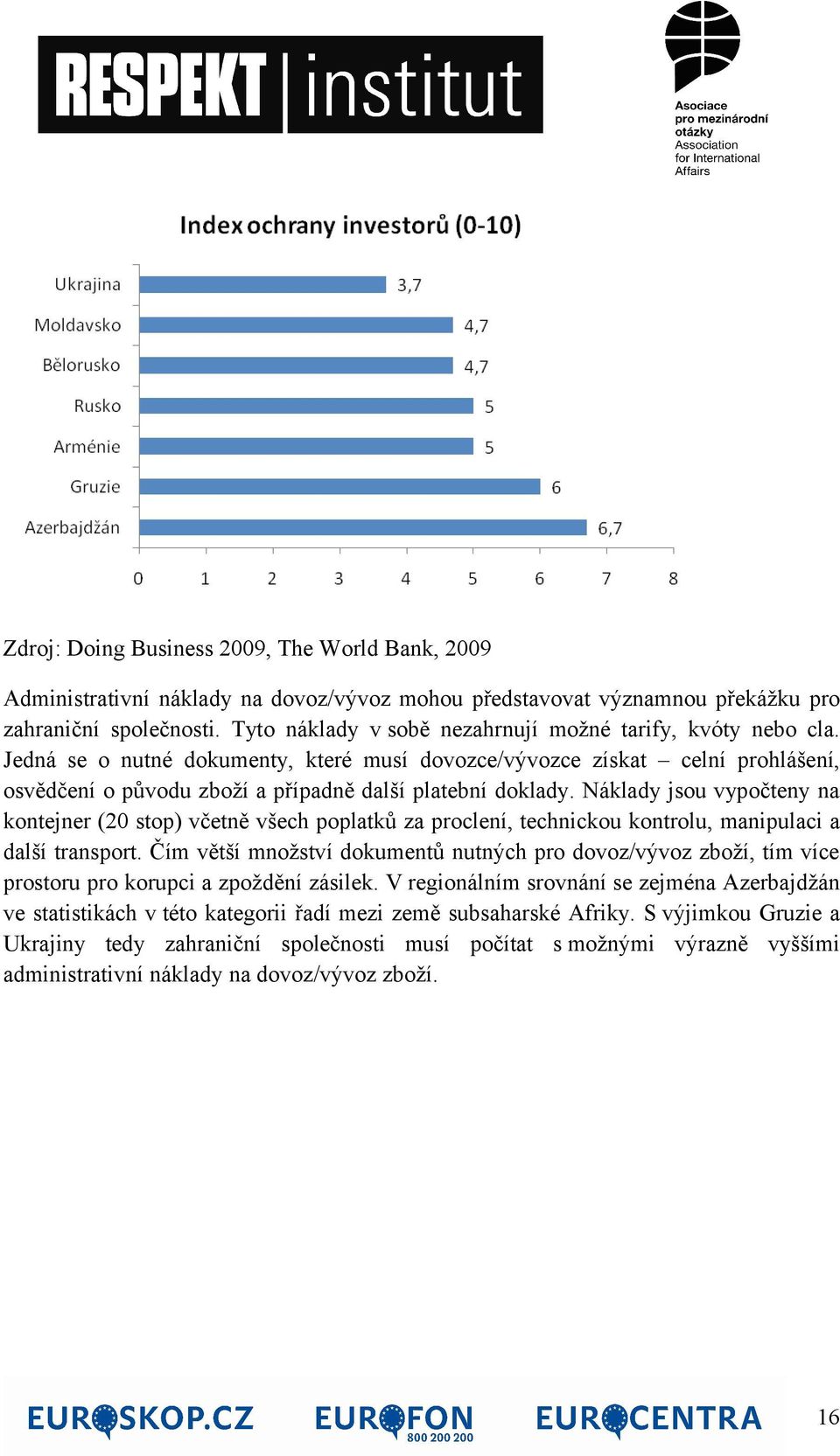 Náklady jsou vypočteny na kontejner (20 stop) včetně všech poplatků za proclení, technickou kontrolu, manipulaci a další transport.