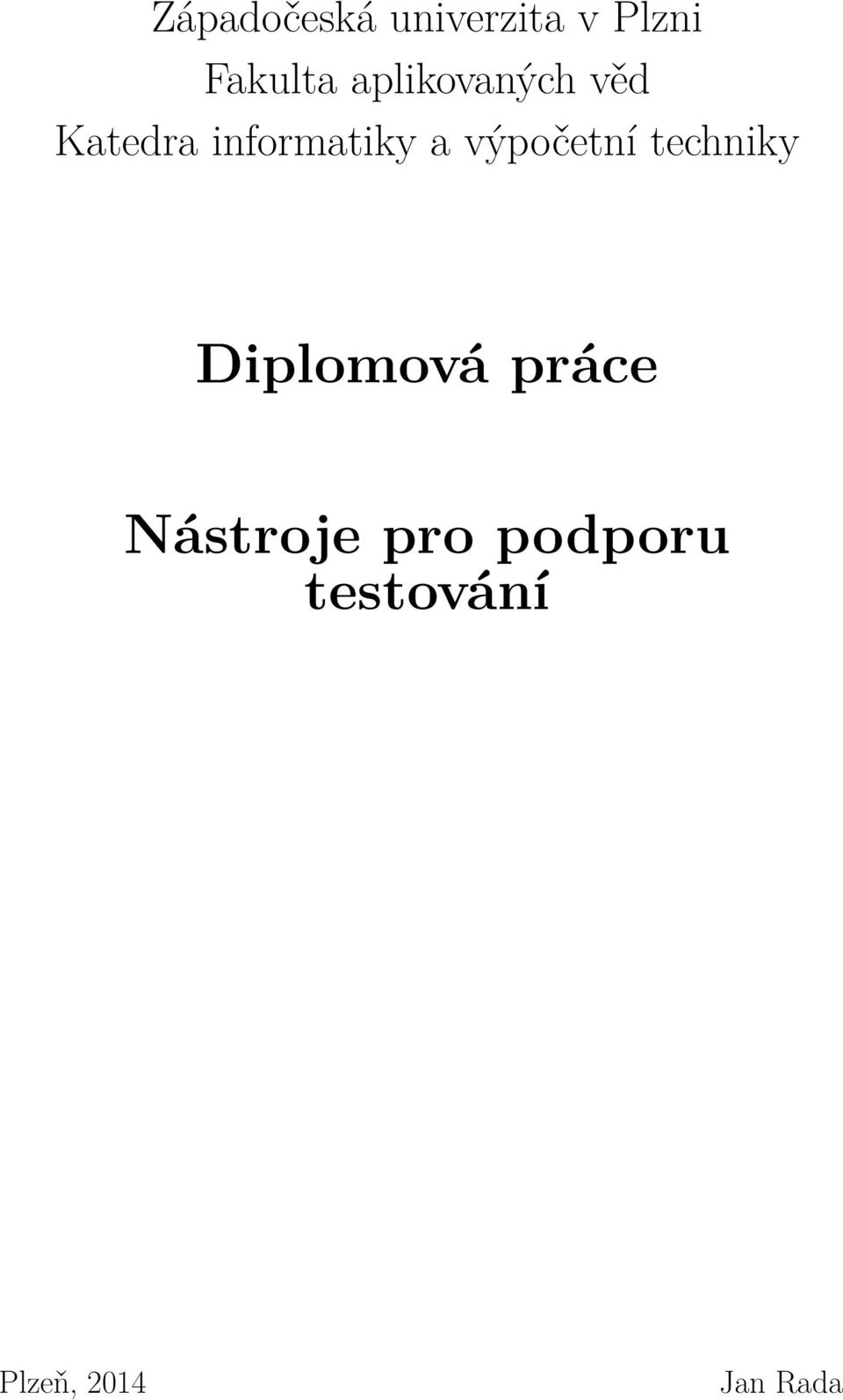 výpočetní techniky Diplomová práce