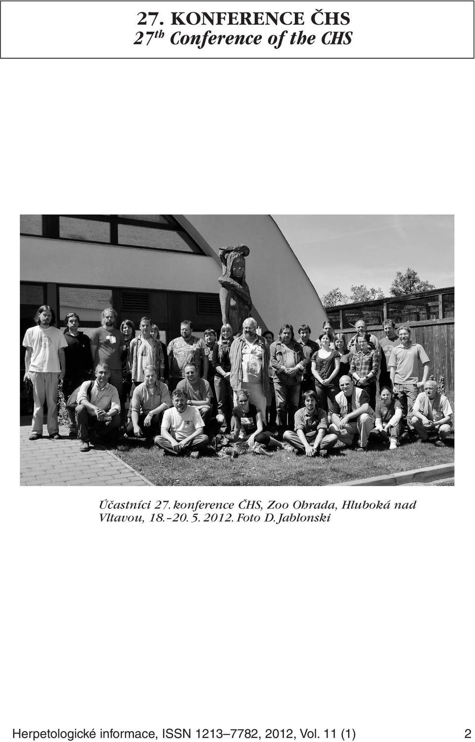 konference ČHS, Zoo Ohrada, Hluboká nad Vltavou, 18.