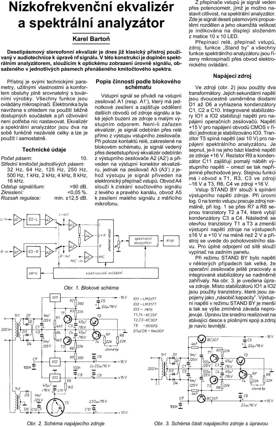 Nízkofrekven ní ekvalizér a spektrální analyzátor - PDF Free Download