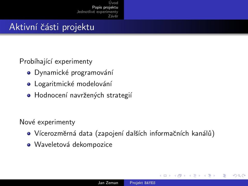 strategíı Vícerozměrná data (zapojení