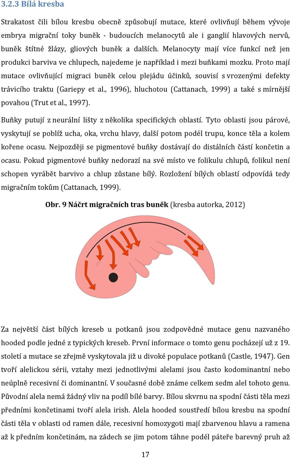 Proto mají mutace ovlivňující migraci buněk celou plejádu účinků, souvisí s vrozenými defekty trávicího traktu (Gariepy et al.