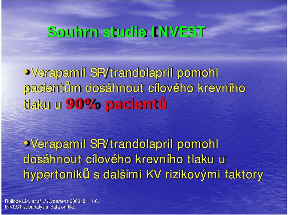 dosáhnout cílového krevního tlaku u hypertoniků s dalšími KV rizikovými