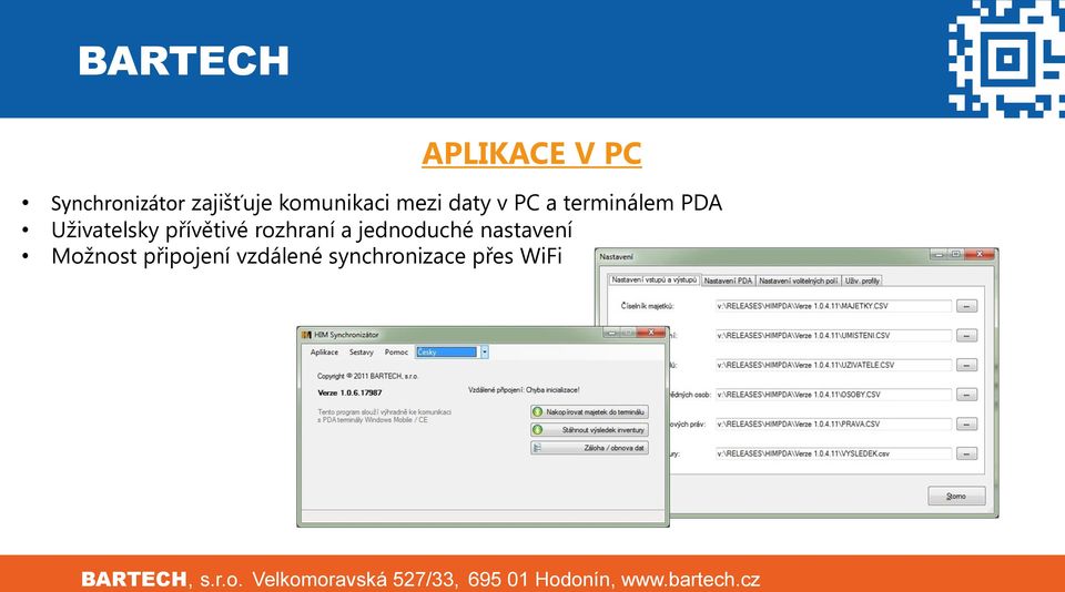 Uživatelsky přívětivé rozhraní a jednoduché