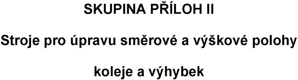 směrové a výškové
