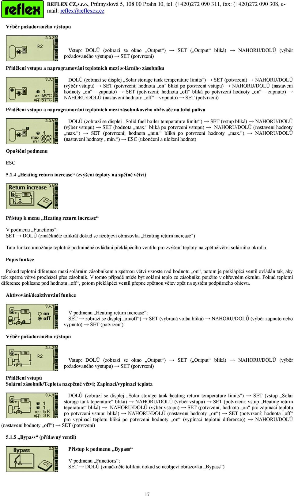 (nastavení hodnoty on zapnuto) SET (potvrzení; hodnota off bliká po potvrzení hodnoty on zapnuto) NAHORU/DOLŮ (nastavení hodnoty off vypnuto) SET (potvrzení) Přidělení vstupu a naprogramování