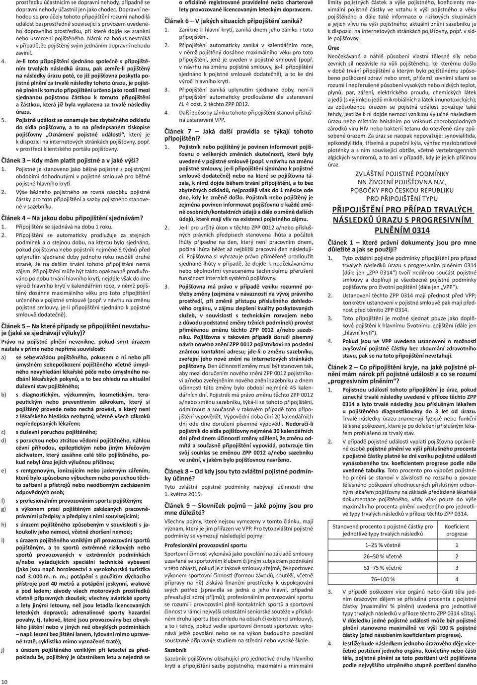 Nárok na bonus nevzniká v případě, že pojištěný svým jednáním dopravní nehodu zavinil. 4.