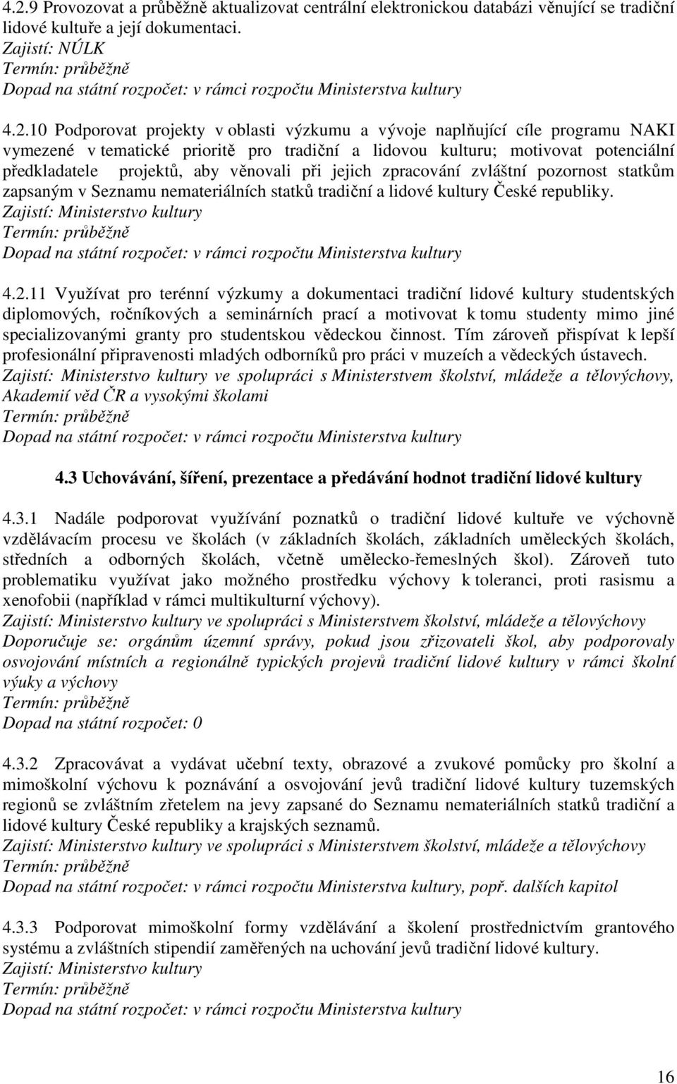 zapsaným v Seznamu nemateriálních statků tradiční a lidové kultury České republiky. Zajistí: Ministerstvo kultury 4.2.