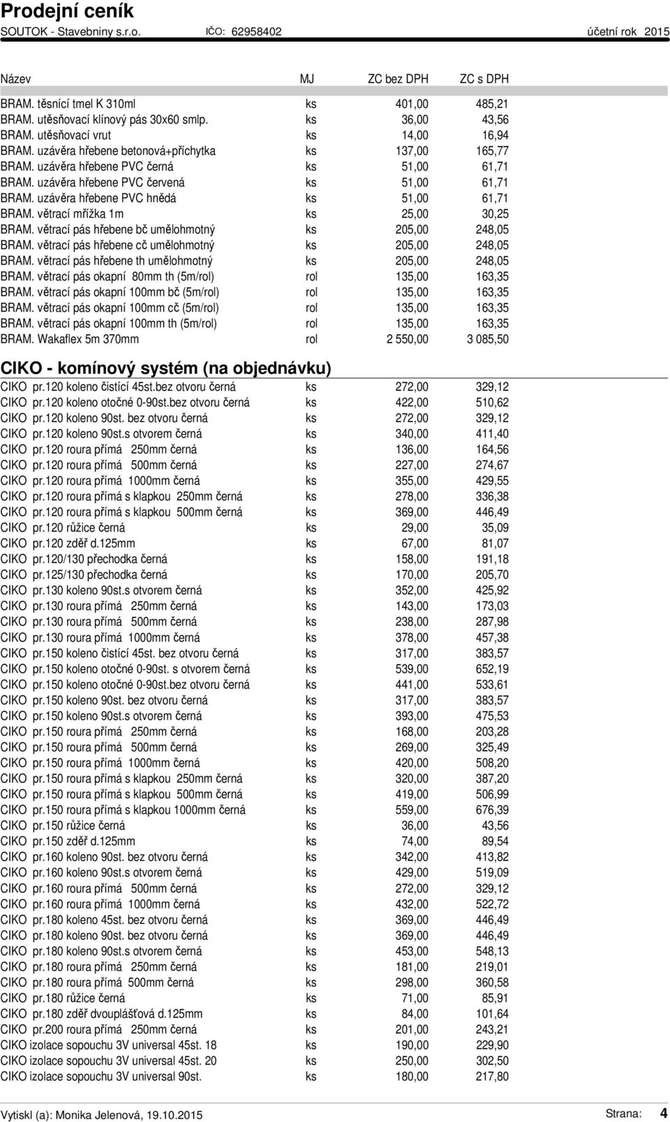 větrací pás hřebene bč umělohmotný ks 205,00 248,05 BRAM. větrací pás hřebene cč umělohmotný ks 205,00 248,05 BRAM. větrací pás hřebene th umělohmotný ks 205,00 248,05 BRAM.