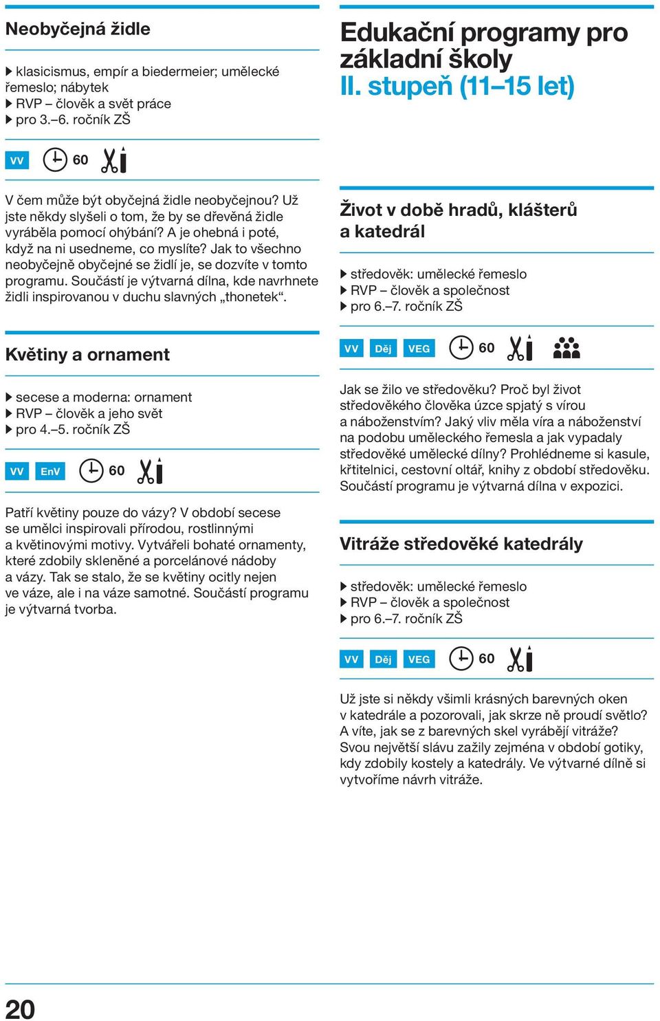 Jak to všechno neobyčejně obyčejné se židlí je, se dozvíte v tomto programu. Součástí je výtvarná dílna, kde navrhnete židli inspirovanou v duchu slavných thonetek.