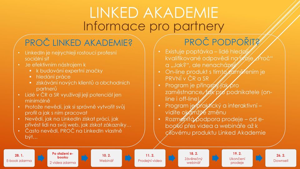 potenciál jen minimálně Protože nevědí, jak si správně vytvořit svůj profil a jak s ním pracovat Nevědí, jak na LinkedIn získat práci, jak přivést lidi na svůj web, jak získat zákazníky Často nevědí,