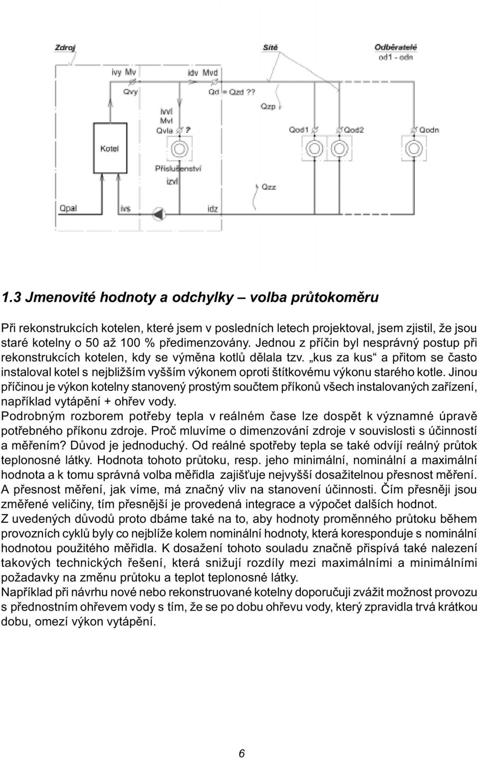 kus za kus a pøitom se èasto instaloval kotel s nejbližším vyšším výkonem oproti štítkovému výkonu starého kotle.