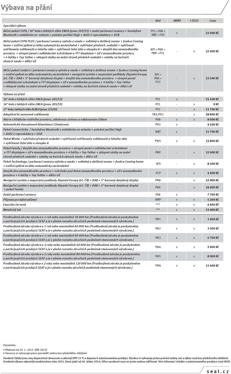 zrcátko automaticky zaclonitelné + vyhřívání předních sedadel + vyhřívané ostřikovače světlometů a čelního skla + vyhřívané čelní sklo u sloupku A + dvojité dno zavazadlového prostoru + stropní panel