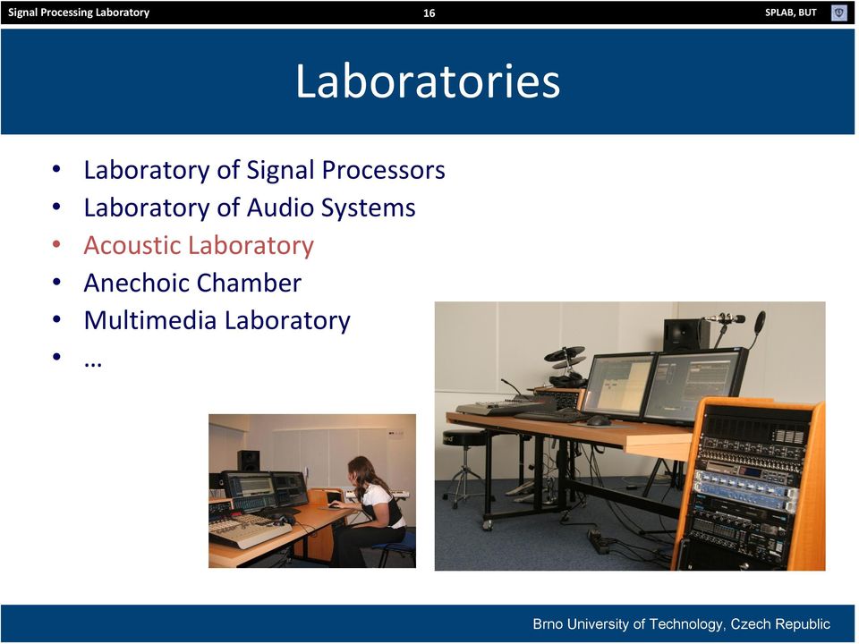 Processors Laboratory of Audio Systems