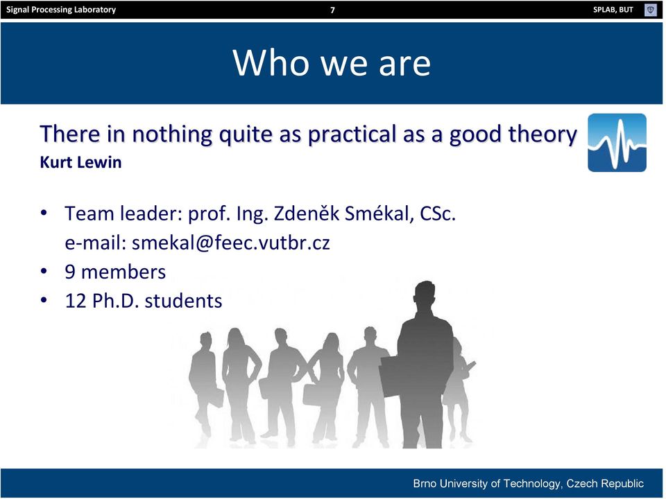 theory Kurt Lewin Team leader: prof. Ing.