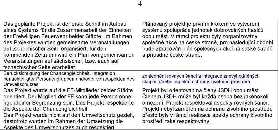 auch auf tschechischer Seite erarbeitet.