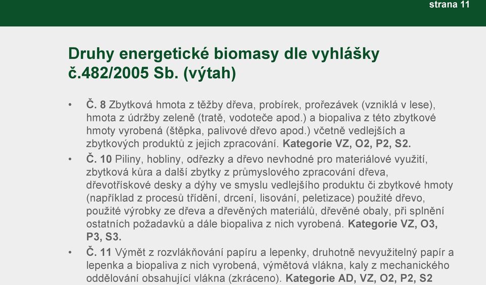 10 Piliny, hobliny, odřezky a dřevo nevhodné pro materiálové využití, zbytková kůra a další zbytky z průmyslového zpracování dřeva, dřevotřískové desky a dýhy ve smyslu vedlejšího produktu či