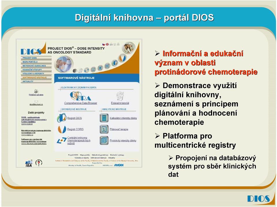 knihovny, seznámen mení s principem plánov nování a hodnocení chemoterapie