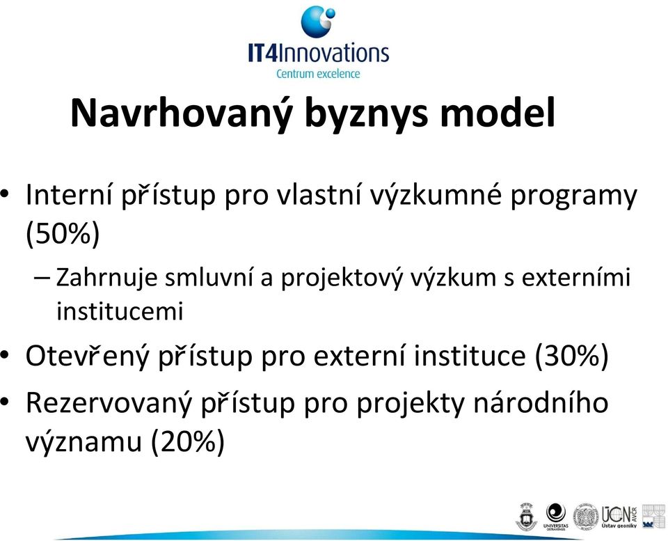 projektový výzkum s externími institucemi Otevřený