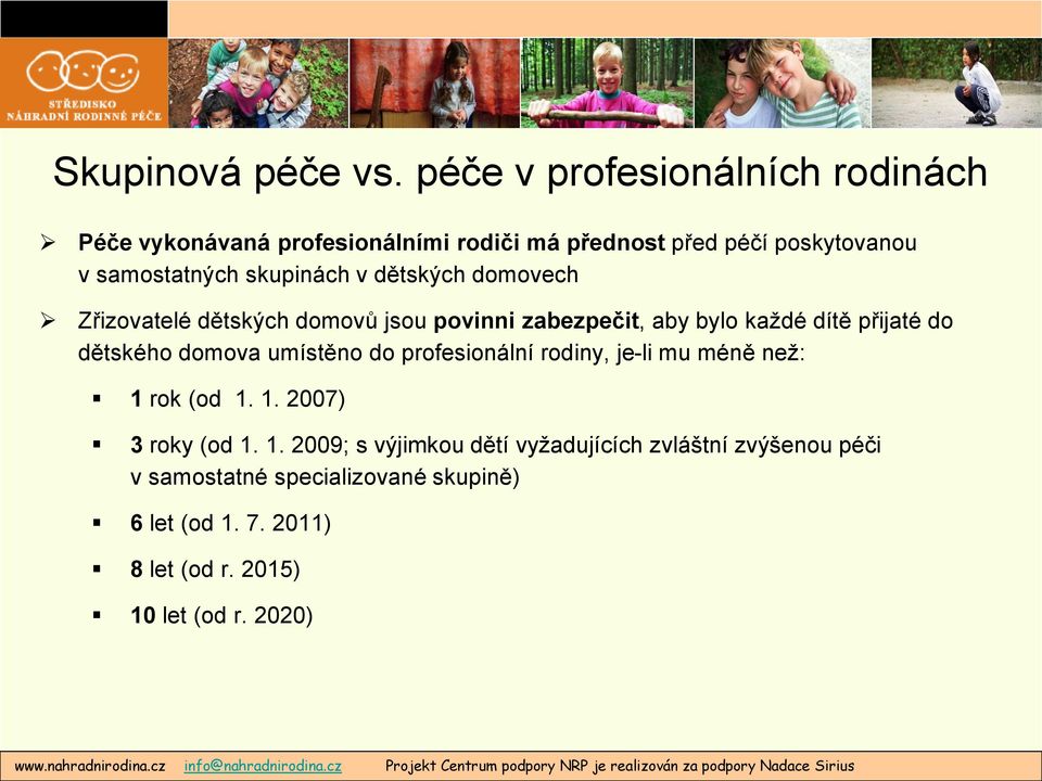 Středisko náhradní rodinné péče, o. s. Situace náhradní péče o děti na  Slovensku - PDF Free Download