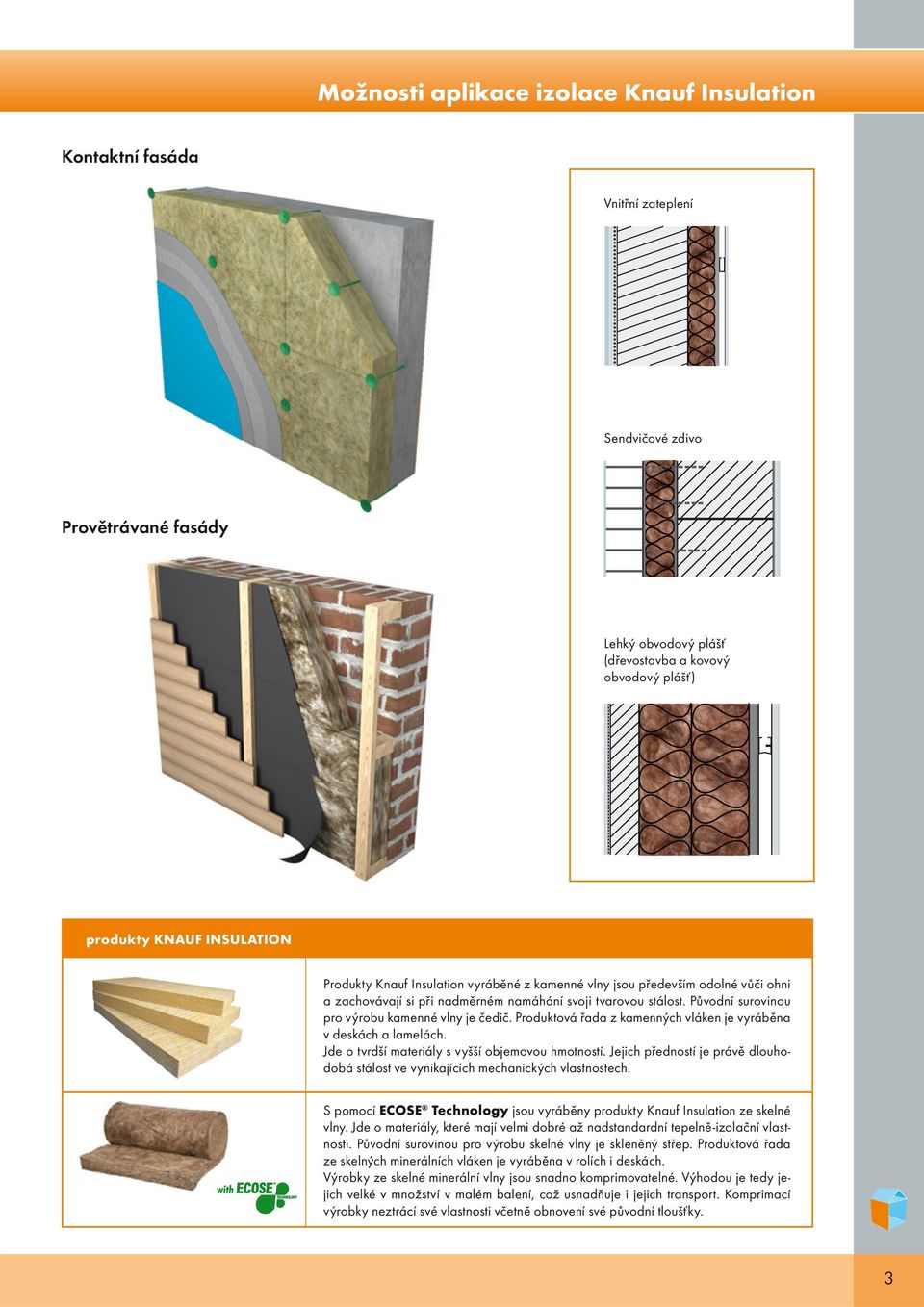 Produktová řada z kamenných vláken je vyráběna v deskách a lamelách. Jde o tvrdší materiály s vyšší objemovou hmotností.