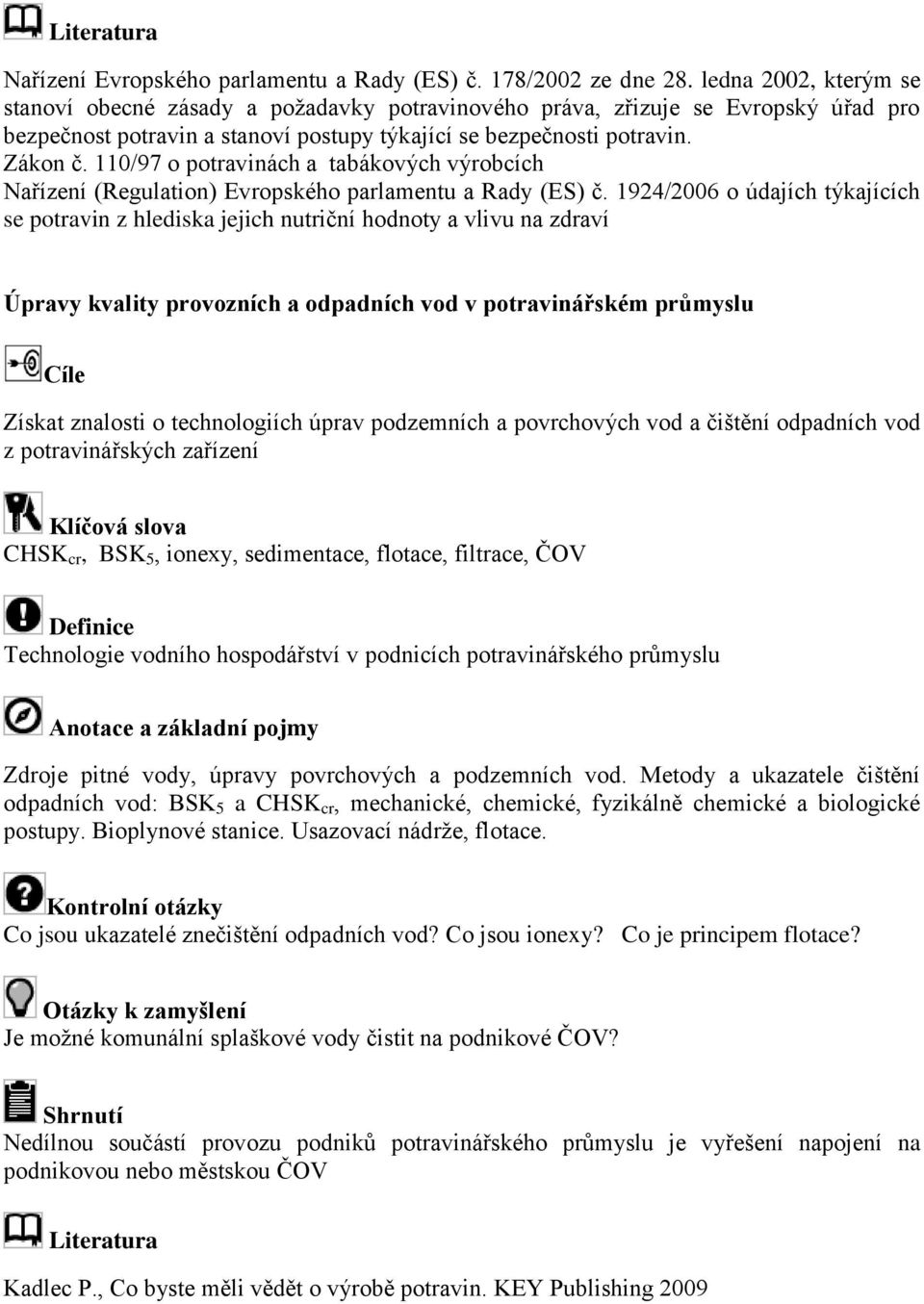 110/97 o potravinách a tabákových výrobcích Nařízení (Regulation) Evropského parlamentu a Rady (ES) č.