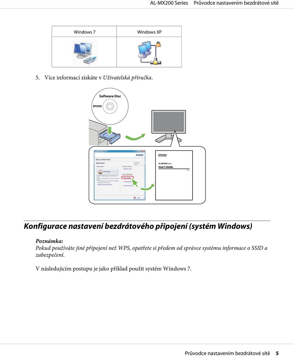 používáte jiné připojení než WPS, opatřete si předem od správce systému