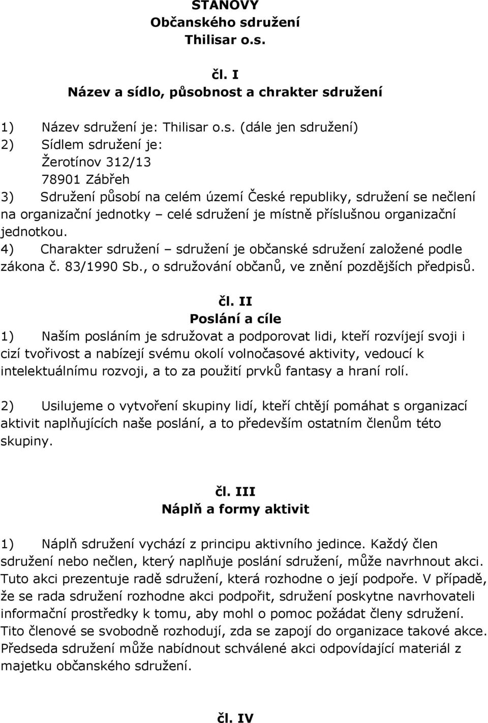 ružení Thilisa