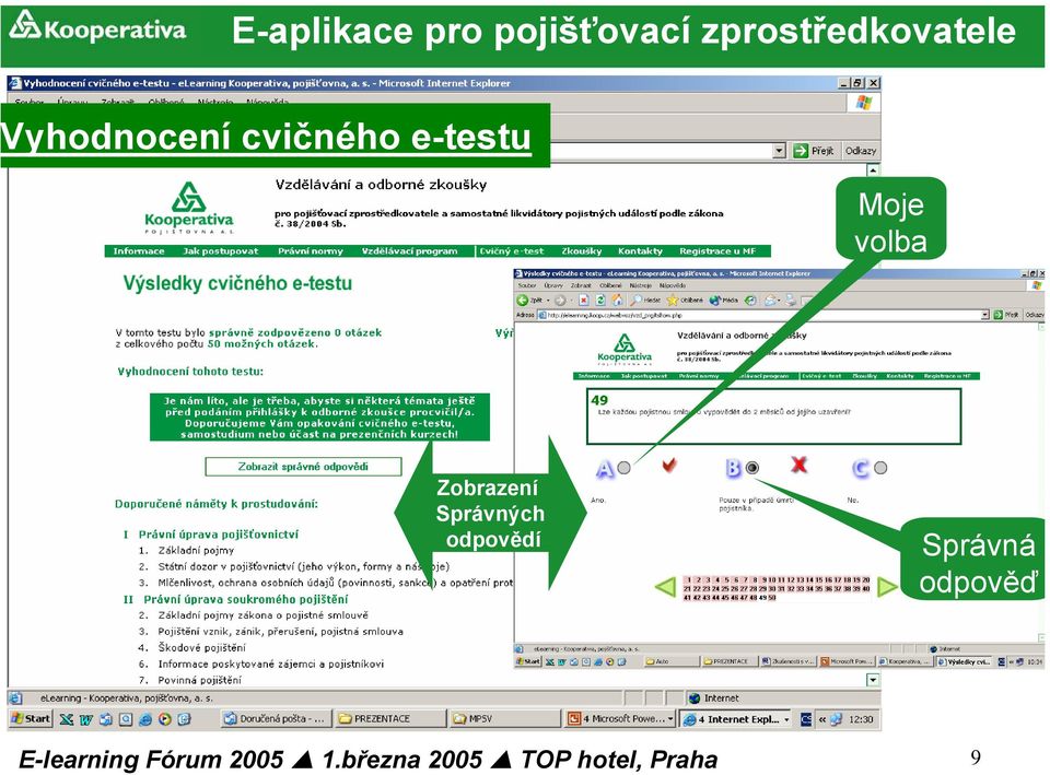 cvičného e-testu Moje volba