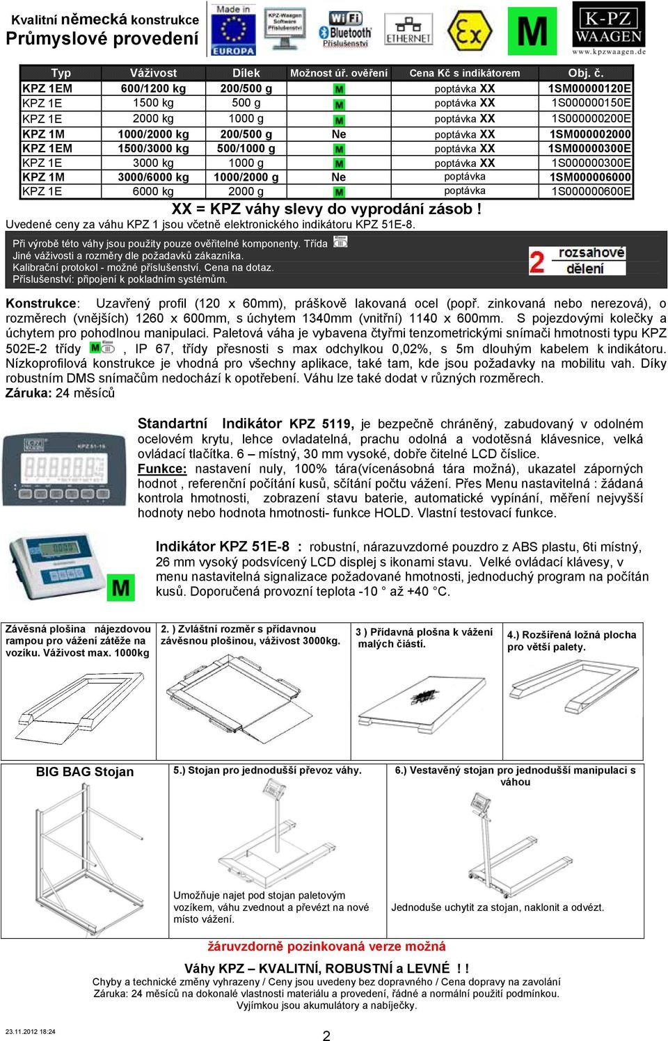 1SM000002000 KPZ 1EM 1500/3000 kg 500/1000 g poptávka XX 1SM00000300E KPZ 1E 3000 kg 1000 g poptávka XX 1S000000300E KPZ 1M 3000/6000 kg 1000/2000 g Ne poptávka 1SM000006000 KPZ 1E 6000 kg 2000 g