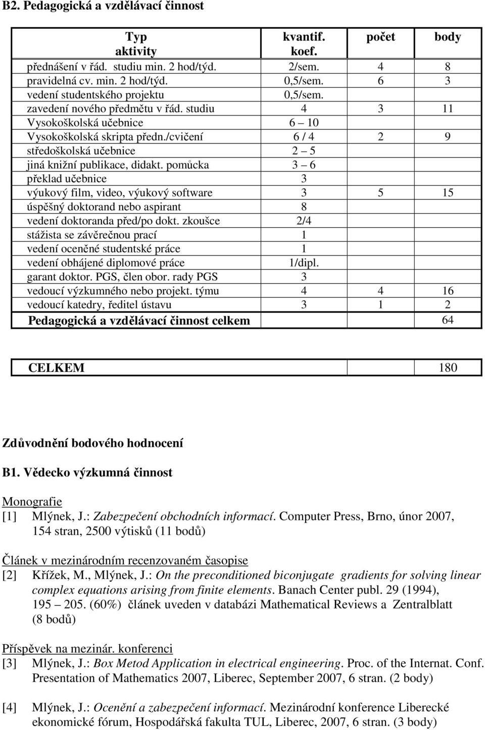 /cvičení 6 / 4 2 9 středoškolská učebnice 2 5 jiná knižní publikace, didakt.