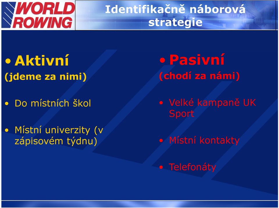 místních škol Místní univerzity (v zápisovém