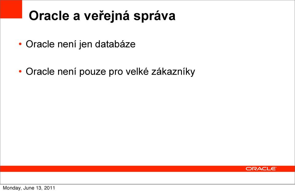 jen databáze Oracle