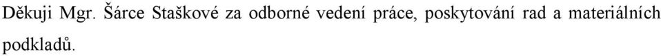 odborné vedení práce,