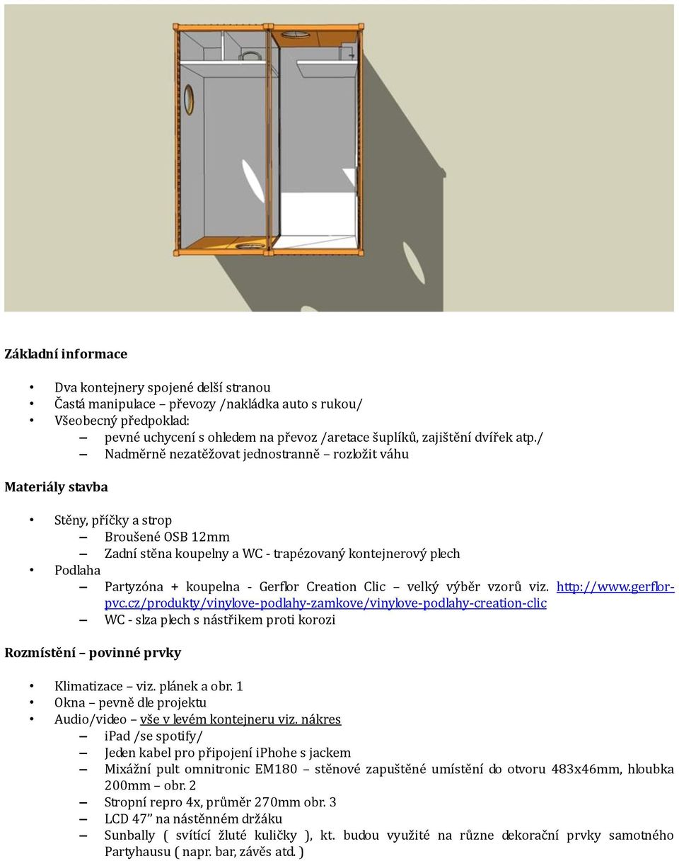 - Gerflor Creation Clic velký výběr vzorů viz. http://www.gerflorpvc.