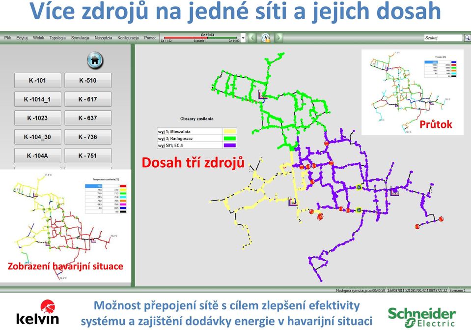 Možnost přepojení sítě s cílem zlepšení