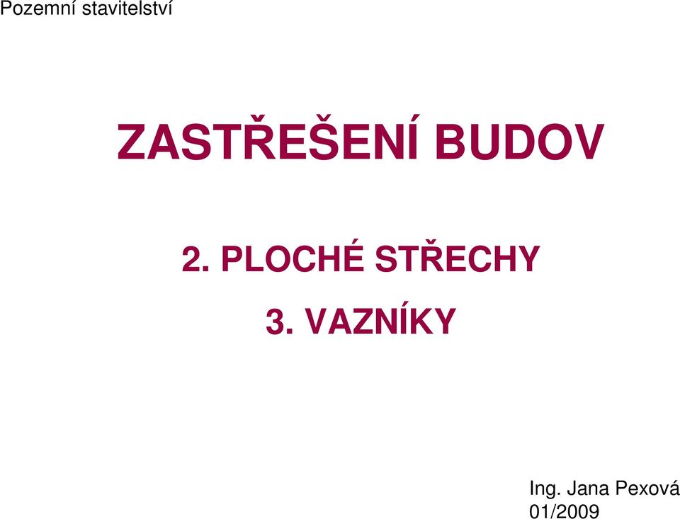 PLOCHÉ STŘECHY 3.