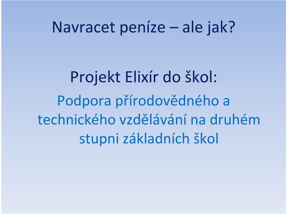 přírodovědného a technického