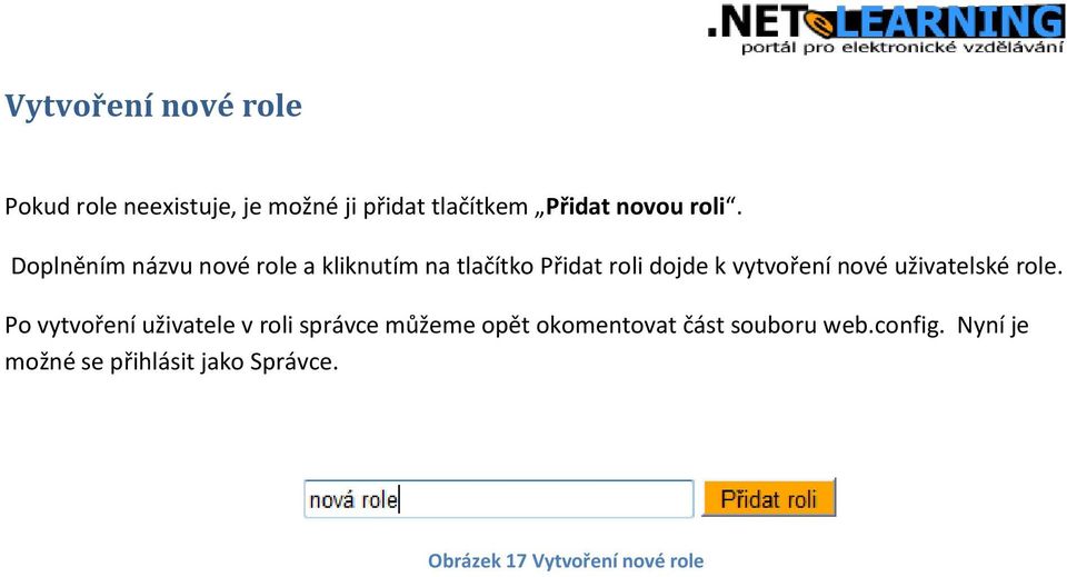 nové uživatelské role.