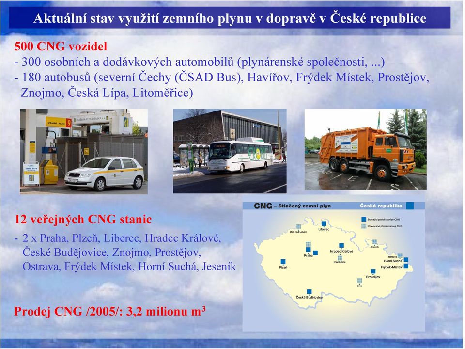 ..) - 180 autobusů (severní Čechy (ČSAD Bus), Havířov, Frýdek Místek, Prostějov, Znojmo, Česká Lípa,