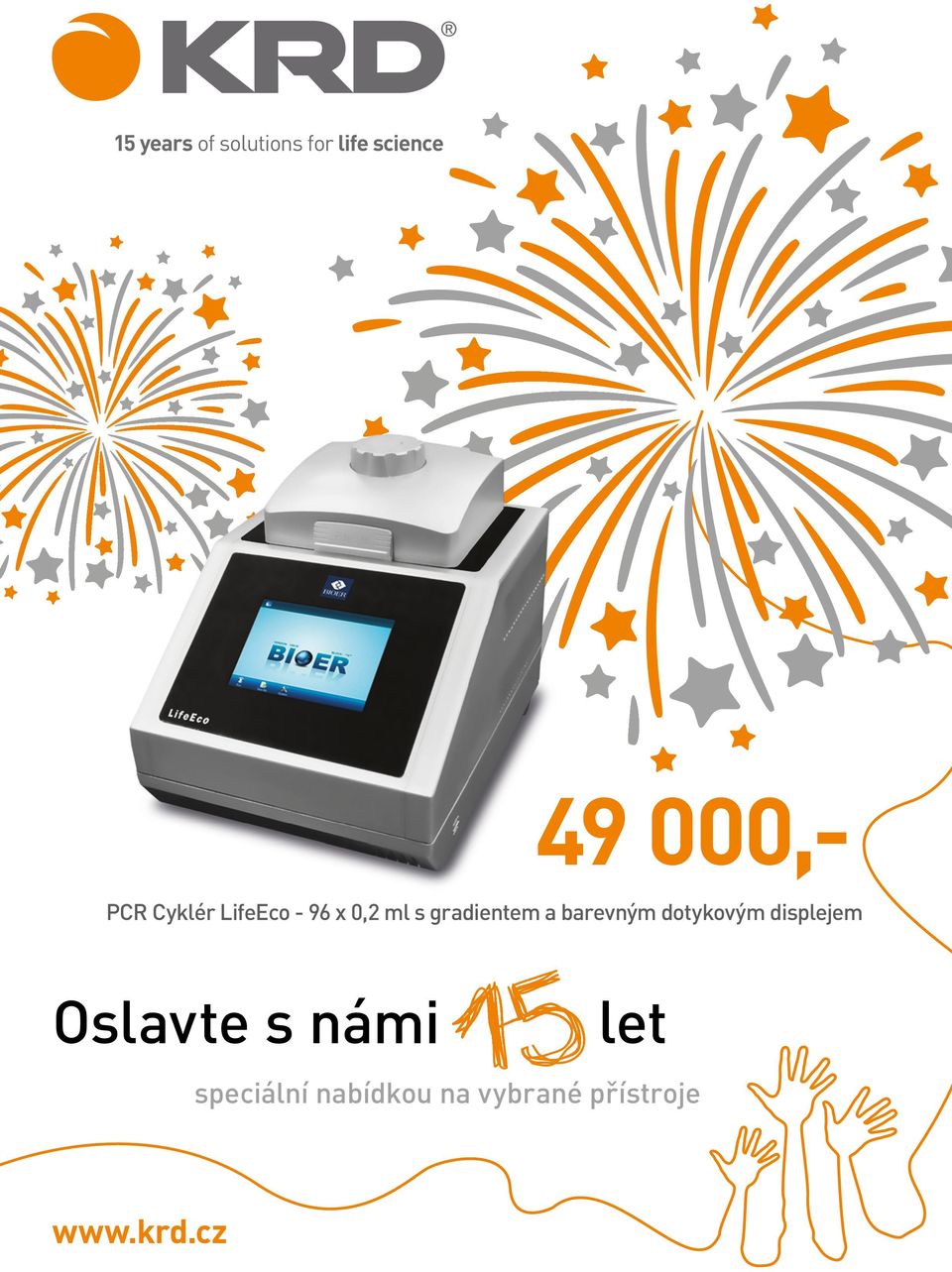 barevným dotykovým displejem Oslavte s námi let