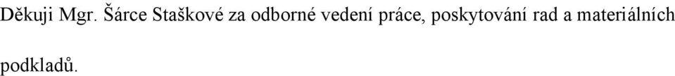 odborné vedení práce,