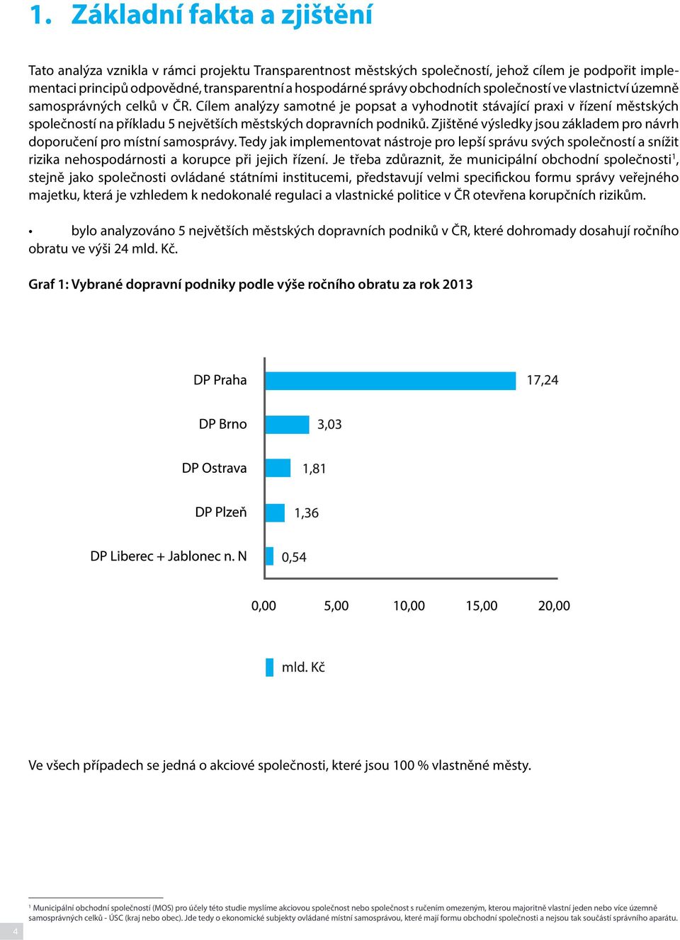 Cílem analýzy samotné je popsat a vyhodnotit stávající praxi v řízení městských společností na příkladu 5 největších městských dopravních podniků.