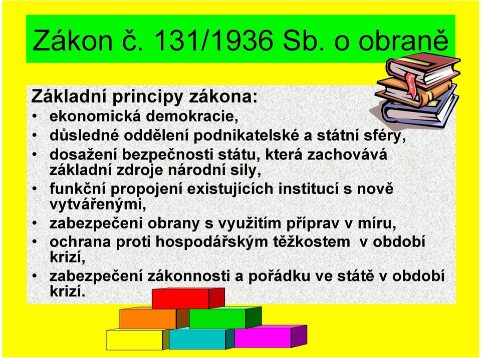 sféry, dosažení bezpečnosti státu, která zachovává základní zdroje národní sily, funkční propojení